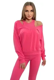 komplet-3-czesciowy-bluza-top-legginsy-malinowy