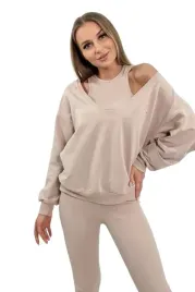 komplet-3-czesciowy-bluza-top-legginsy-jasny-bezowy