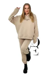 komplet-bawelniany-ocieplany-bluza-z-haftem-spodnie-bezowy