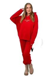 komplet-bawelniany-ocieplany-bluza-z-haftem-spodnie-czerwony