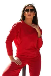 komplet-bawelniany-bluza-spodnie-z-szeroka-nogawka-czerwony