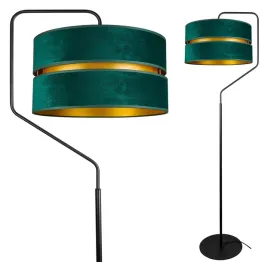 nowoczesna-lampa-stojaca-abazur-welur-zielono-zloty-1214z