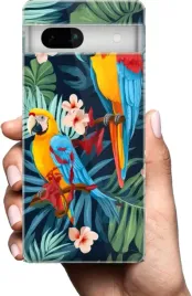 etui-na-google-pixel-7a-telefon-wzory-tropikalne-kwiaty
