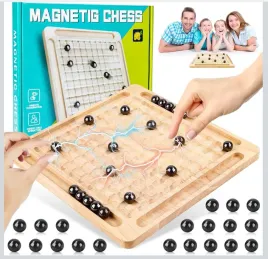 magnetyczna-rodzinna-gra-w-szachy-z-drewniana-deska-20-magnetycznych-kulek
