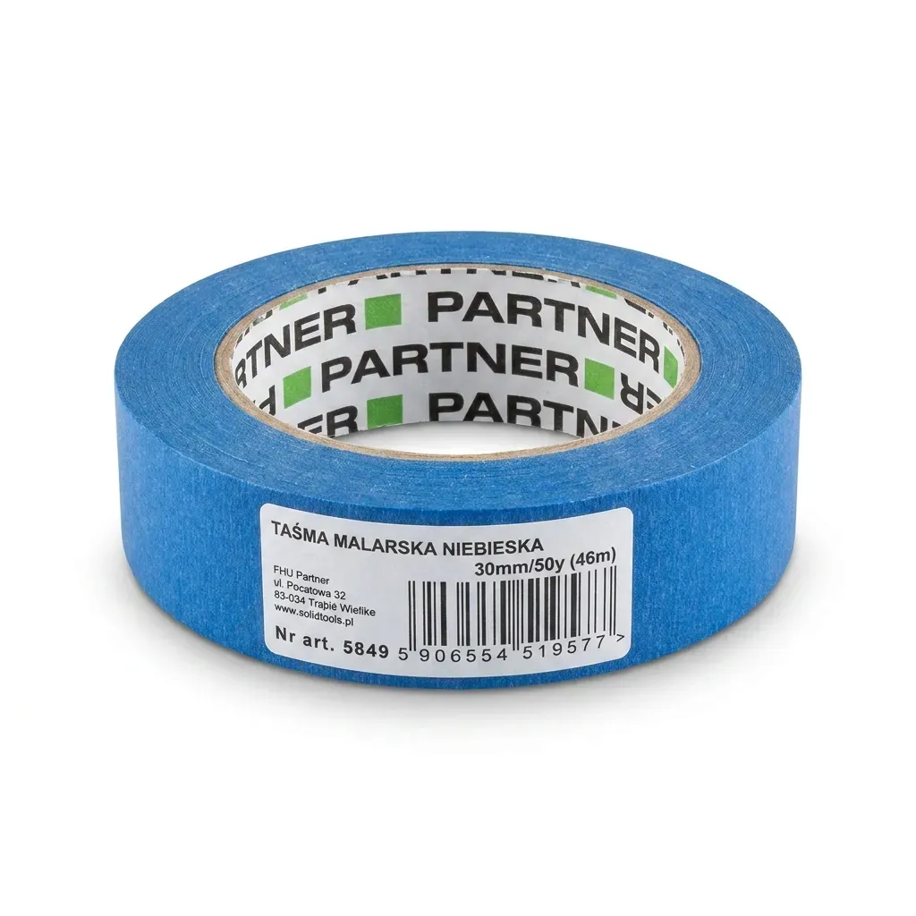 tasma-malarska-niebieska-30mm-50y-solid-5849-stan-nowy