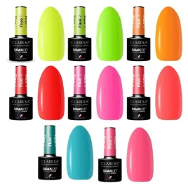 claresa-lakier-hybrydowy-neonowy-fluo-zestaw-8szt