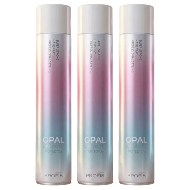 Zestaw PROFIS Lakier do włosów Galaktic OPAL bardzo mocny 3x750ml