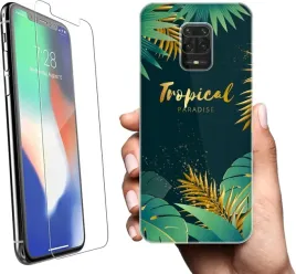 etui-na-xiaomi-redmi-note-9s-telefon-wzory-tropikalne-kwiaty-szklo