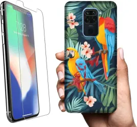 etui-na-xiaomi-redmi-note-9-telefon-wzory-tropikalne-kwiaty-szklo