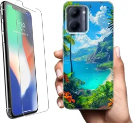 etui-na-realme-c33-telefon-wzory-wakacyjne-ocean-szklo
