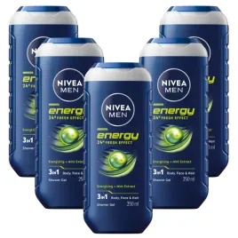 nivea-men-energy-zel-plyn-pod-prysznic-3w1-meski-energetyzujacy-250ml-x5