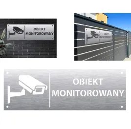 piktogram-tabliczka-obiekt-monitorowany-10x30cm-stal-nierdzewna-szlif