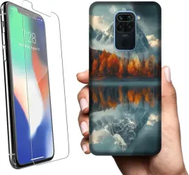 etui-na-xiaomi-redmi-note-9-telefon-wzory-gory-szklo