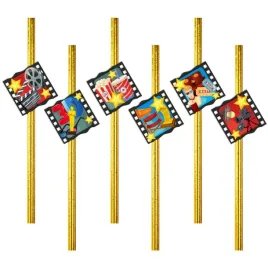 slomki-hollywood-party-zloty-metalik-195-cm-6-szt