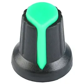galka-pokretlo-potencjometra-zielona-6mm-wh148-17-10-16mm-zielono-czarne