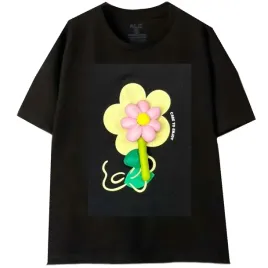 bluzka-t-shirt-dziewczecy-kwiatek-bawelna-9-lat-134