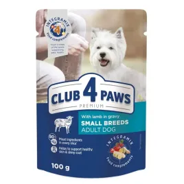 club-4-paws-adult-small-breeds-jagniecina-w-sosie-saszetka-100g