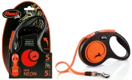 smycz-s-pomarancz-flexi-dla-psa-tasma-5m-do-15kg