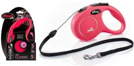 smycz-s-czerwona-flexi-dla-psa-linka-5m-do-12kg