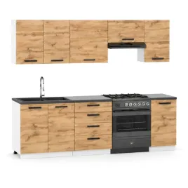 meble-kuchenne-zestaw-220-cm-dab-wotan-nowoczesne-modulowe-pojemne-szafki