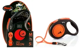 smycz-m-pomarancz-flexi-dla-psa-tasma-5m-do-25kg