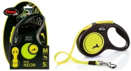 smycz-m-neon-zolta-flexi-dla-psa-tasma-5m-do-25kg