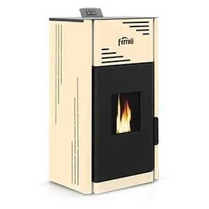 PIEC NA PELLET Ferroli BRETA PELLET PRO 12kW | płaszcz wodny | termokominek