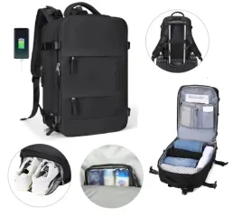 torba-podrozna-kandm-nylonowa-czarna-wodoodporna-z-portem-usb-40x25x20-cm