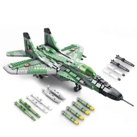 klocki-wojskowe-samolot-mysliwiec-mig-29-konstrukcyjny-1290el-model-kl36