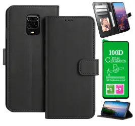 etui-skorzane-z-klapka-obudowa-do-xiaomi-redmi-note-9-pro-szklo-hybrydowe