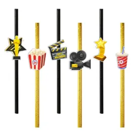 slomki-hollywood-symbole-zloty-metalik-195-cm-6-szt