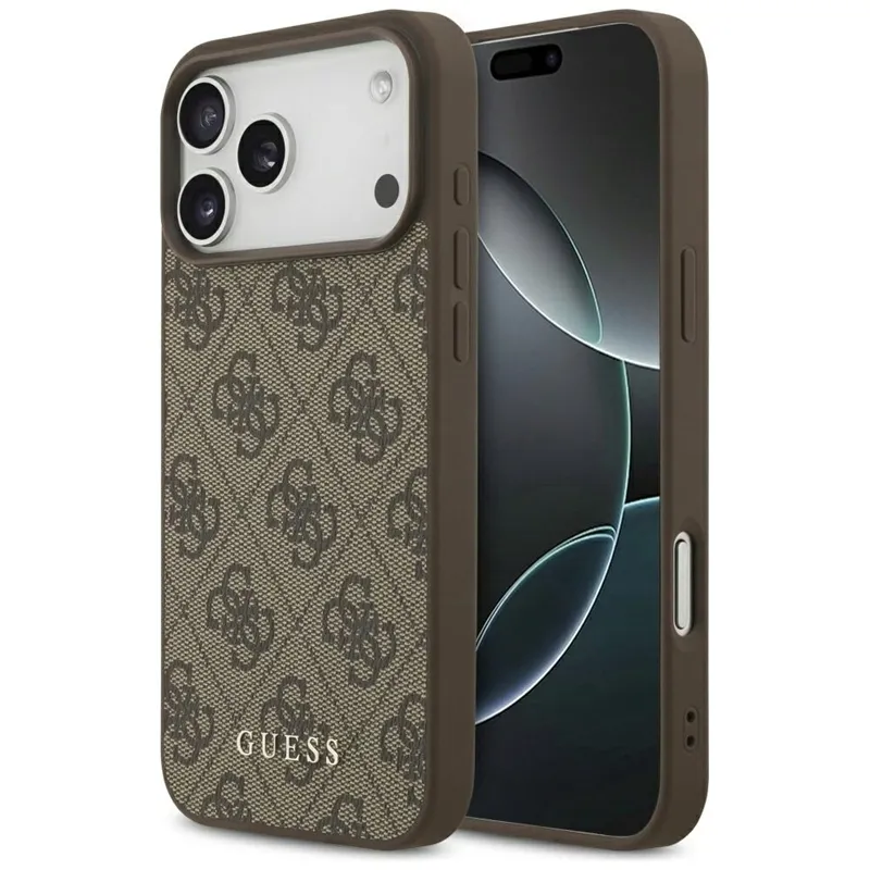 guess-4g-classic-etui-iphone-17-pro-max-brazowy