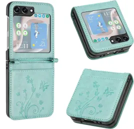 anshow-skorzane-etui-do-samsung-galaxy-z-flip-6-z-flip-7-fe-mietowe