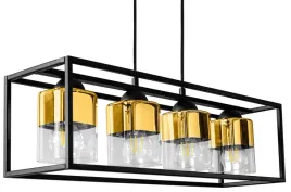 lampa-wiszaca-loft-4-pkt-black-gold-1403