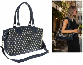 torebka-damska-kuferek-listonoszka-shopper-z-cwiekami-modna-ch25-granatowa