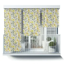 roleta-zewnetrzna-z-nadrukiem-dekoracyjnym-zolte-kwiaty-i-liscie-60x180-cm