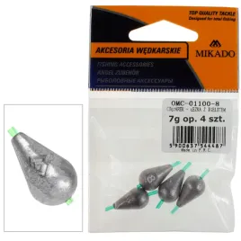 ciezarki-lezki-7-g-z-igielitem-przelotowe-oliwka-olow-4-sztuki-do-wywazania