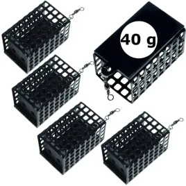 koszyczek-zanetowy-40g-metalowy-kwadratowy-z-dnem-feeder-zestaw-5-sztuk