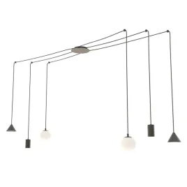 designerska-lampa-wiszaca-inez-pajak-rozne-klosze-czarna-6-ramienna-zwis