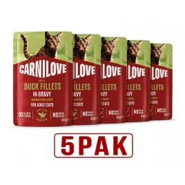 carnilove-cat-duck-kaczka-w-sosie-karma-mokra-dla-kota-zestaw-5pak-5x85g