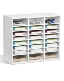 vevor-organizer-na-dokumenty-24-przegrodki-regulowane-polki-bialy-solidny