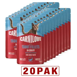 carnilove-cat-trout-pstrag-w-sosie-karma-mokra-dla-kota-zestaw-20pak-20x85g