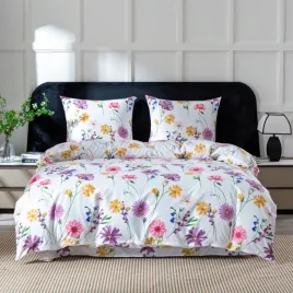 komplet-posciel-160x200-2-poszewki-70x80-malowane-kwiaty