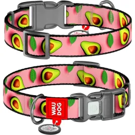 waudog-obroza-nylon-z-qr-awokado-roz-s-25-35cm