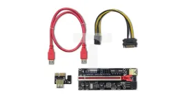 qoltec-riser-pci-e-1x-16x-usb-3-0-ver-010s-sata-pci-e-6-pin