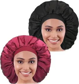 2x-czepek-satynowy-do-wlosow-na-noc-turban-czarny-i-czerwony