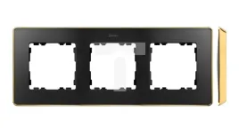 simon-detail-82-ramka-potrojna-detail-select-metal-grafit-podstawa-zlot