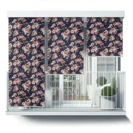 roleta-zewnetrzna-przeciwsloneczna-na-balkon-80x290-kwiaty-na-ciemnym-tle