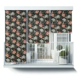 roleta-zewnetrzna-przeciwsloneczna-na-balkon-60x290-kwiaty-na-ciemnym-tle