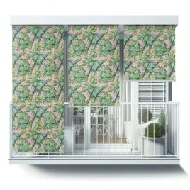 roleta-zewnetrzna-przeciwsloneczna-na-balkon-80x290-liscie-na-rozowym-tle